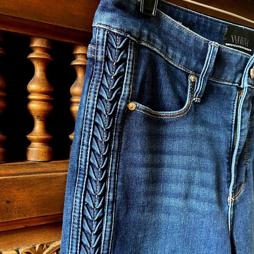 White House Black Market High-Rise Sculpt Pleated Skinny Ankle Jean Size 6